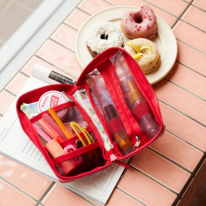 Hobonichi Small Drawer Pouch - Clear Plaid Hobonichi Small Drawer Pouch - Clear Plaid